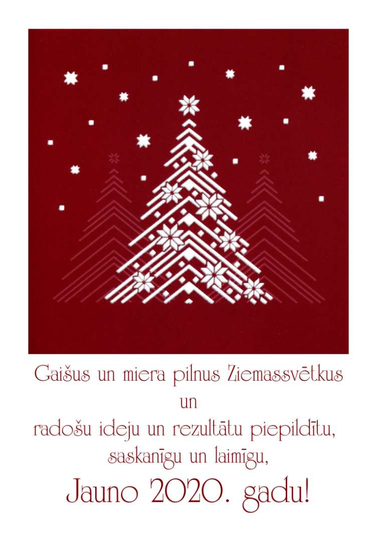 Apsveikums Satversmes tiesa vēl gaišus un miera pilnus Ziemassvētkus un radošu ideju un rezultātu piepildītu, saskanīgu un laimīgu jauno 2020.gadu!