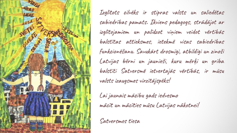Satversmes tiesa sveic Zinību dienā