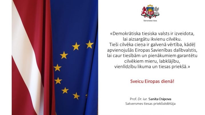 Eiropas diena apsveikums sabiedrībai
