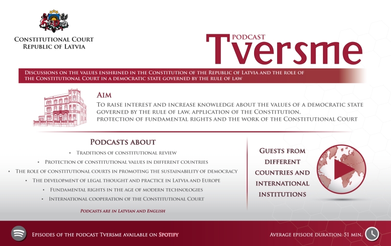 Podcast of the Constitutional Court of the Republic of Latvia “Tversme”