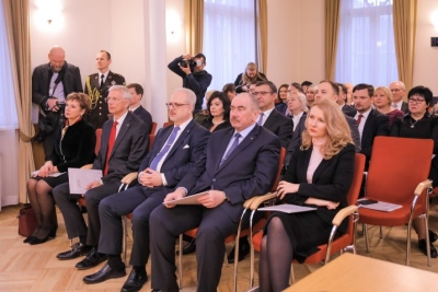 Satversmes tiesas svinīgās sēdes aicinātie viesi. Foto: Aleksandrs Kravčuks.