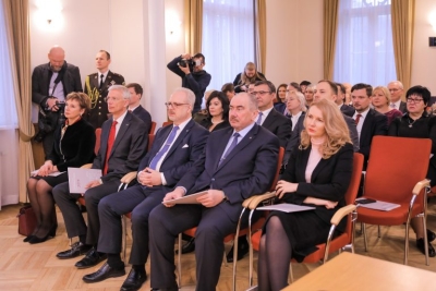 The guest of the solemn hearing of the Constitutional Court.