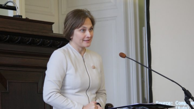 I. Ziemele akadēmiskajā plenārsēdē LU uzsver nacionālās akadēmiskās izglītības un zinātnes būtisko lomu valsts attīstībā