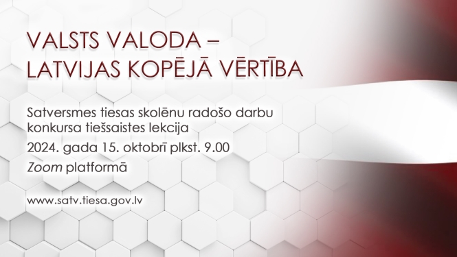 Satversmes tiesa skolēnu konkursa ietvaros rīkos tiešsaistes lekciju par valsts valodas nozīmi