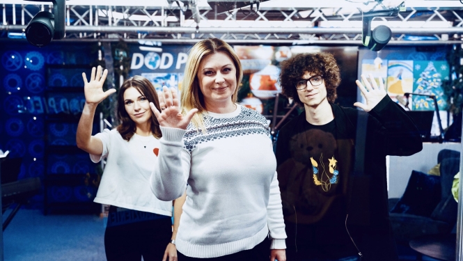 Satversmes tiesas priekšsēdētāja vietniece Irēna Kucina viesojas labdarības maratona “Dod Pieci!” studijā