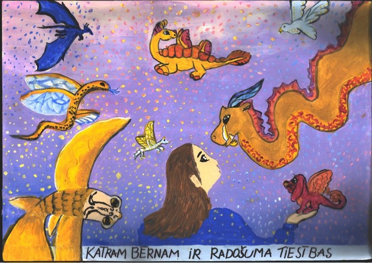 Privātās vidusskolas INNOVA skolniece Tatjana Barčevska. Pedagoģe Anastasija Fostiropulo.