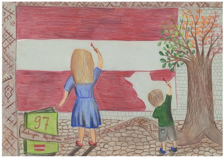 Āgenskalna sākumskolas skolniece Viktorija Beļska. Pedagoģe: Iveta Cimare.