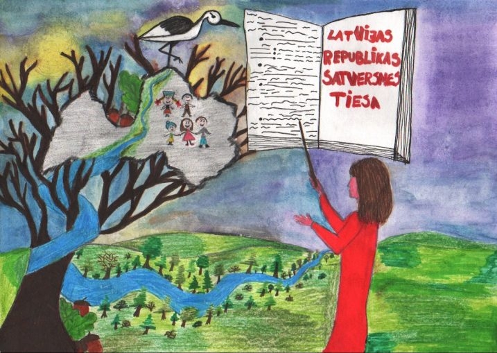 Latvijas Mākslas akadēmijas specbalvu saņem zīmējumu konkursa dalībniece – Ata Kronvalda Durbes pamatskolas skolniece Ieva Anete Petrēvica. Pedagoģe Inga Lankupa.