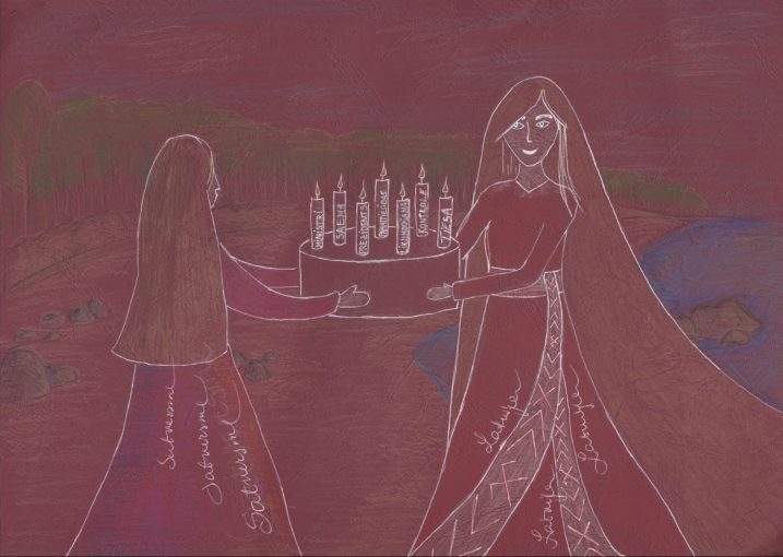 Jaunsilavas pamatskolas skolniece Eva Vucenlazdāne. Pedagoģe Līga Slica;