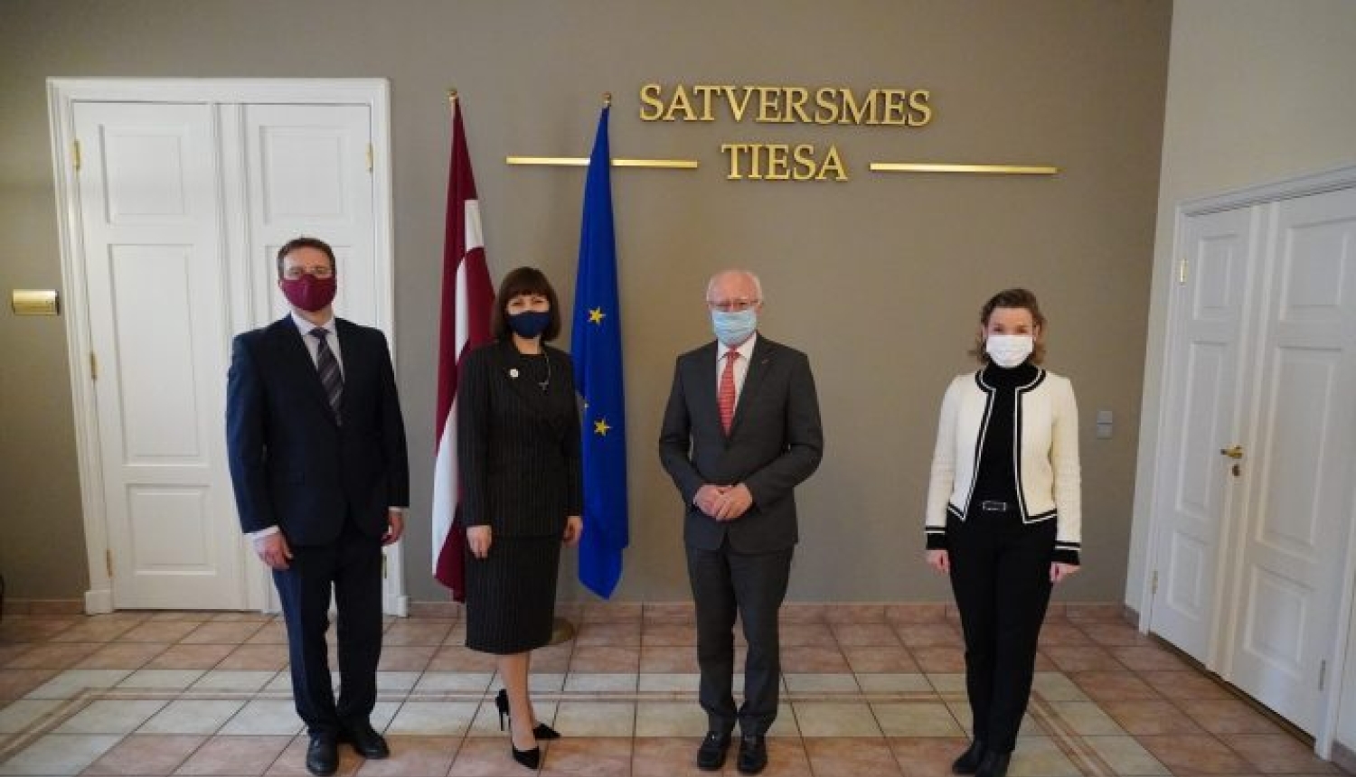 Satversmes tiesu apmeklē Francijas Valsts padomes viceprezidents Bruno Lasērs