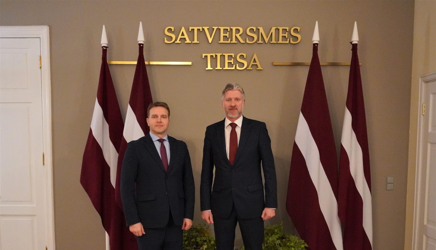 Satversmes tiesa un Latvijas vēstnieks Moldovā Uldis Mikuts pārrunā Latvijas un Moldovas konstitucionālo tiesu sadarbību tiesiskuma stiprināšanā
