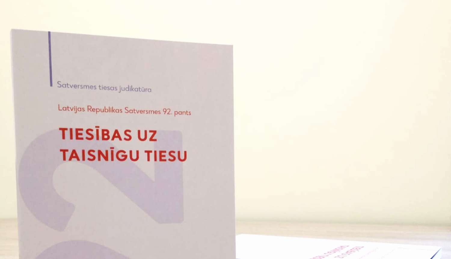 Publicē pirmo izdevumu Satversmes tiesas publikāciju sērijā par pamattiesībām