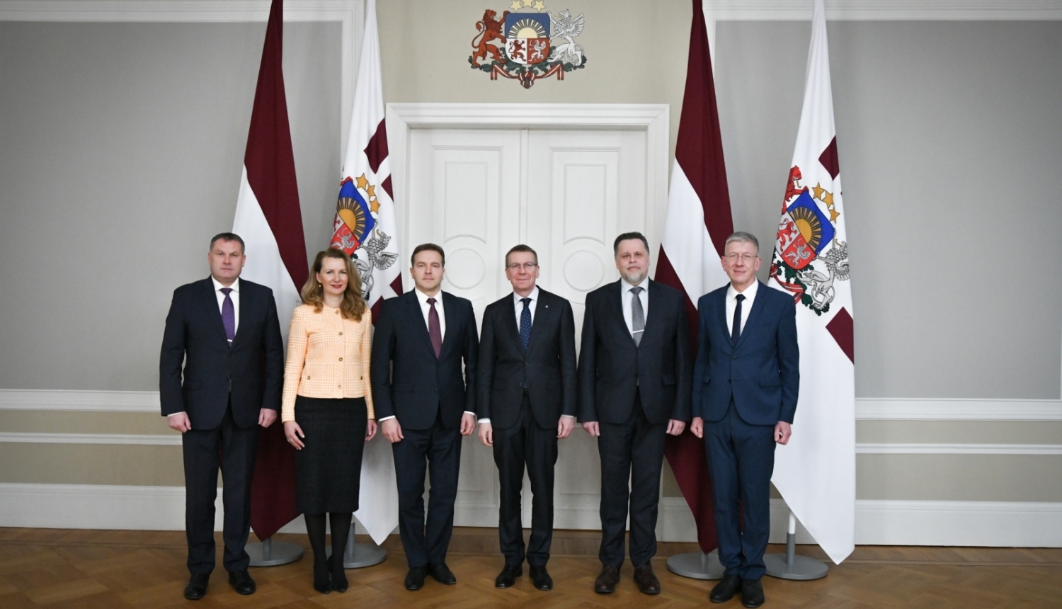 Satversmes tiesas priekšsēdētājs ar Valsts prezidentu un tieslietu sistēmas augstākajām amatpersonām pārrunā tieslietu jomas aktualitātes 2024. gadā