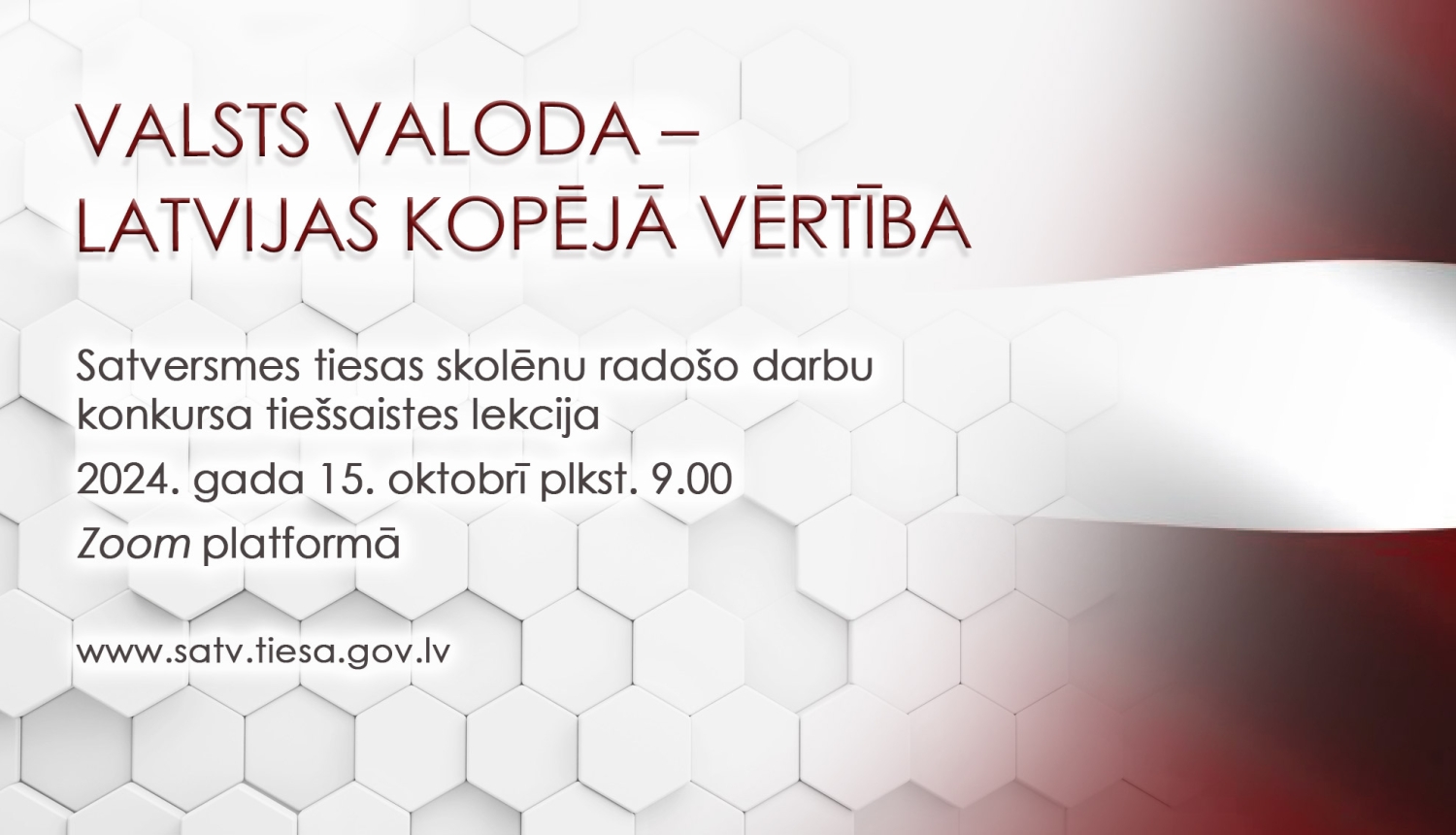 Satversmes tiesa skolēnu konkursa ietvaros rīkos tiešsaistes lekciju par valsts valodas nozīmi