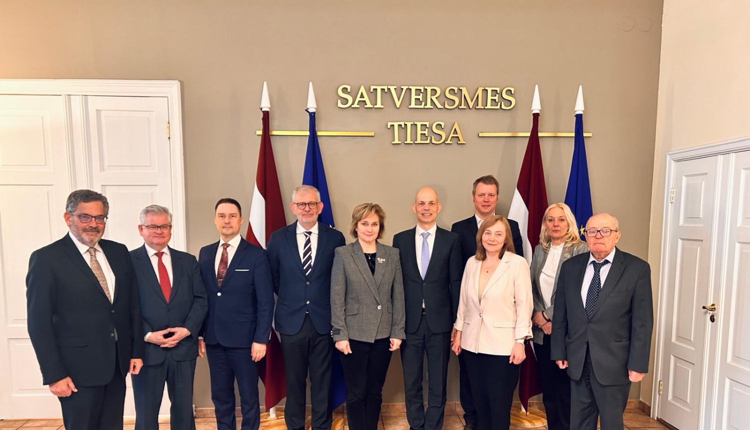 Satversmes tiesas tiesneši tiekas ar Eiropas Savienības Tiesas tiesnešu delegāciju