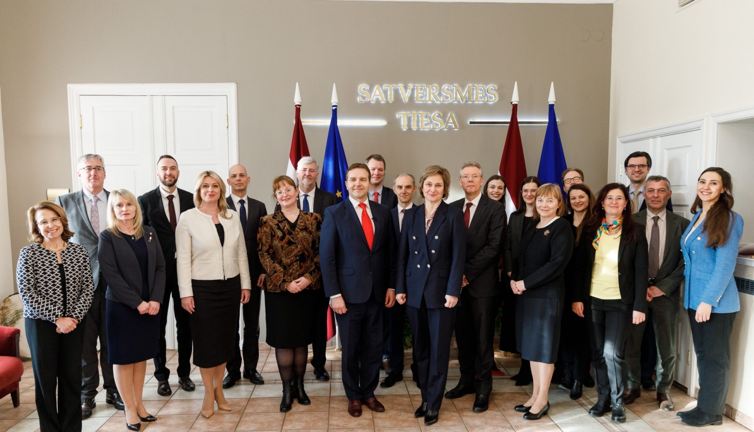 Satversmes tiesu apmeklē Eiropas Savienības Tiesas delegācija