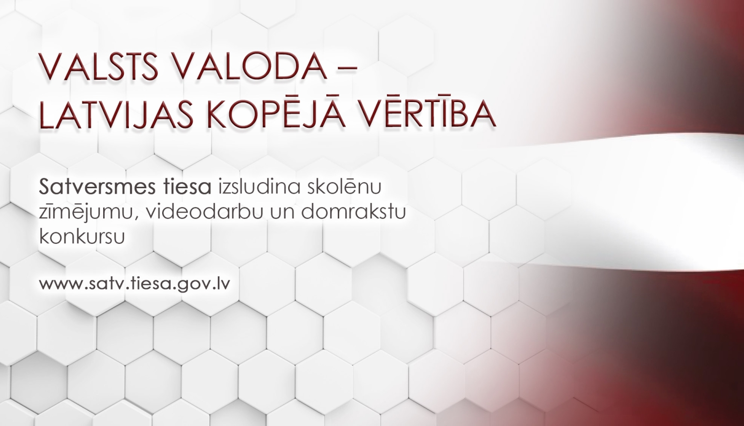 Satversmes tiesa izsludina skolēnu radošo darbu konkursu par valsts valodas nozīmi