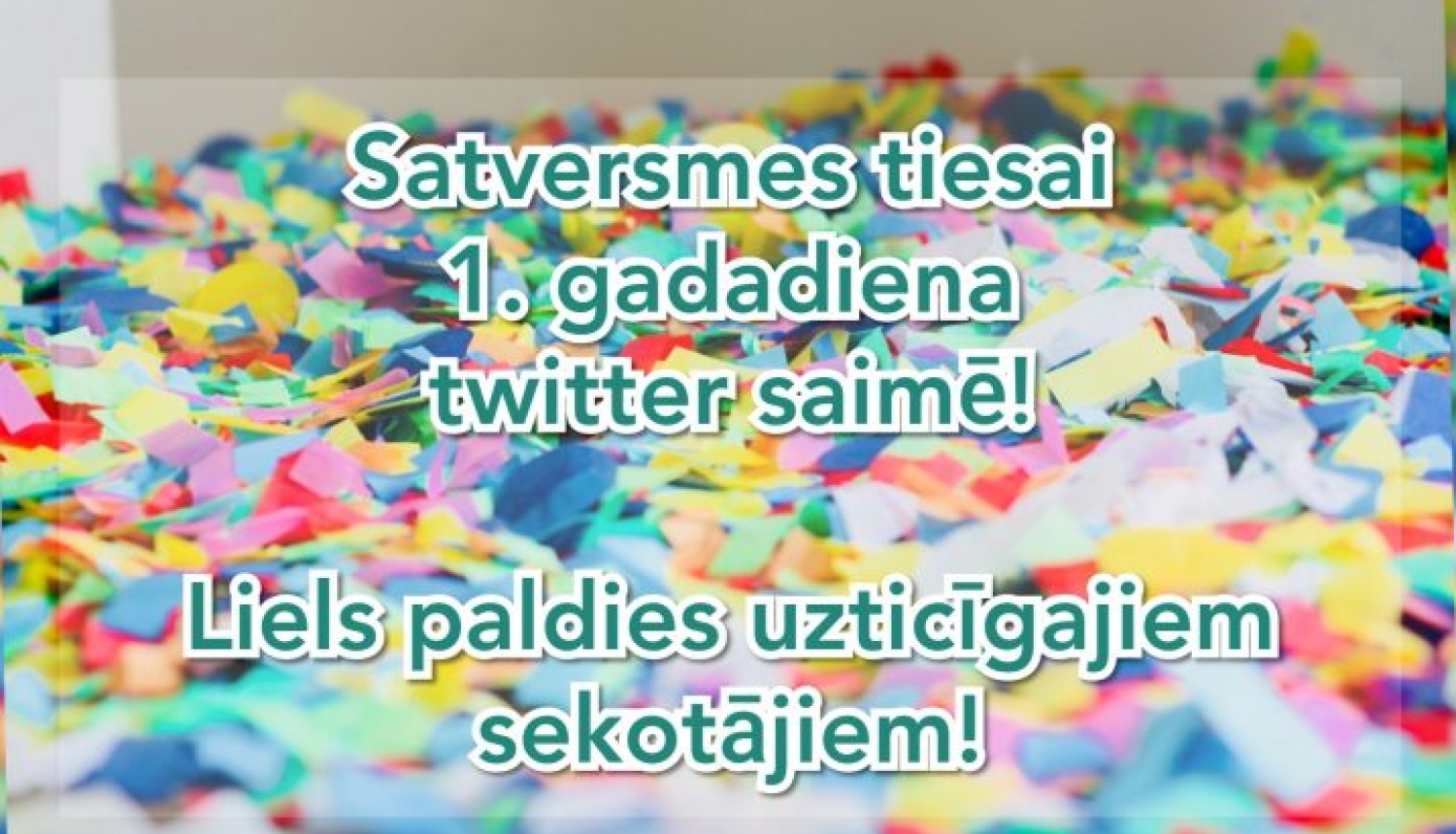 Satversmes tiesas Twitter kontam @Satv_tiesa 1. gadadiena