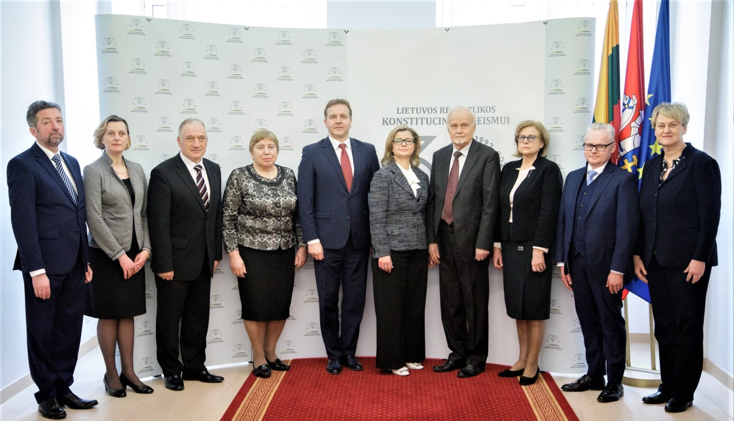 Satversmes tiesas priekšsēdētājs Aldis Laviņš piedalās Lietuvas Konstitucionālās tiesas svinīgajā tiesnešu rotācijas pasākumā