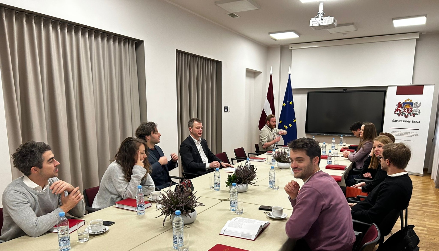 Satversmes tiesu Eiropas Tiesnešu tālākizglītības tīkla mācību vizītē apmeklē tiesneši un prokurori