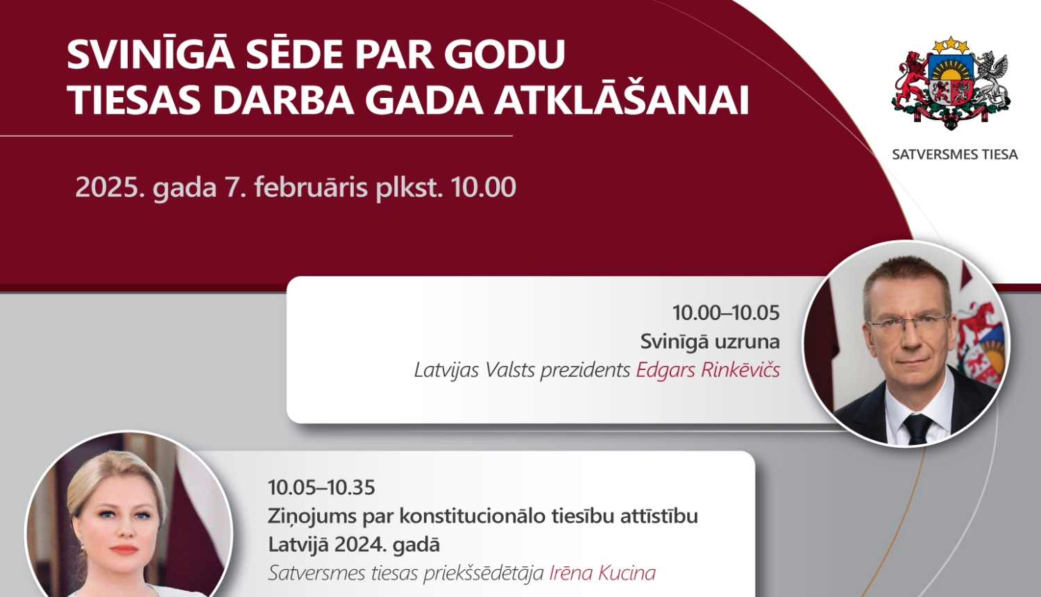 Satversmes tiesa svinīgajā sēdē atklās jauno darba gadu