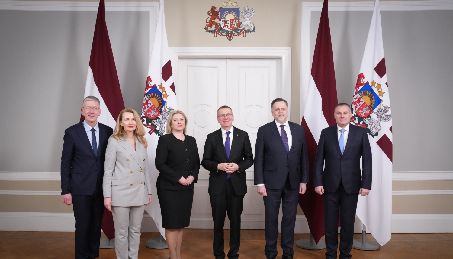 Satversmes tiesas priekšsēdētāja ar Valsts prezidentu un tieslietu sistēmas augstākajām amatpersonām pārrunā tieslietu jomas aktualitātes 2024. gadā