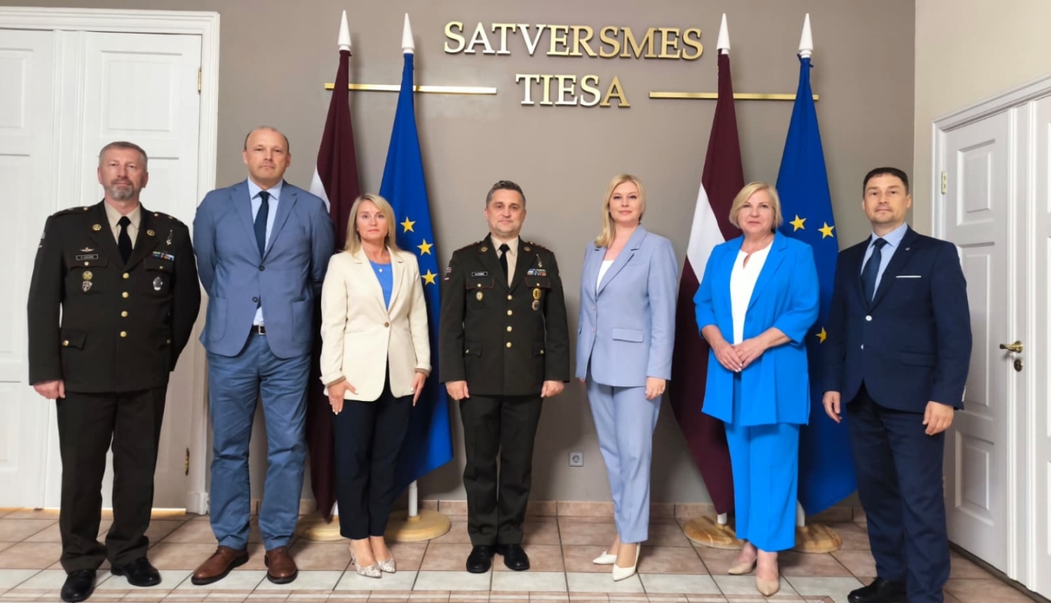 Satversmes tiesas priekšsēdētāja tiekas ar Latvijas Nacionālā aizsardzības akadēmijas pārstāvjiem 