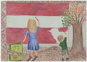 Āgenskalna sākumskolas skolniece Viktorija Beļska. Pedagoģe: Iveta Cimare.
