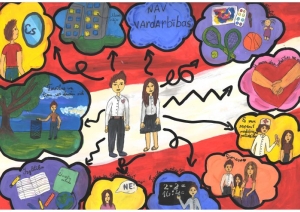 II vieta – Liepājas A. Puškina 2.vidusskolas skolniece Nellija Orešina. Pedagoģe: Irina Turovska.